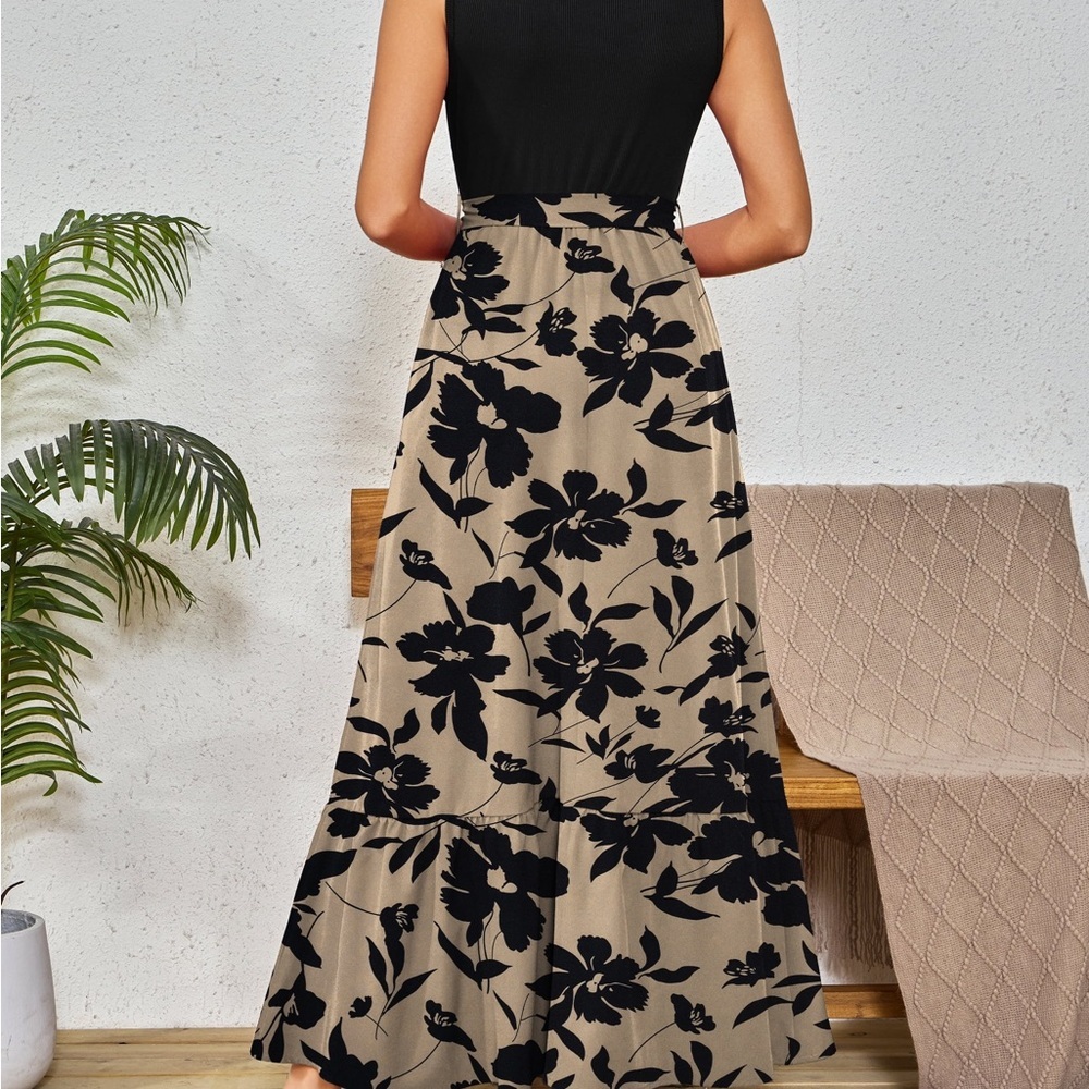 NWT a.Jesdani floral maxi dress - Picture 2 of 6